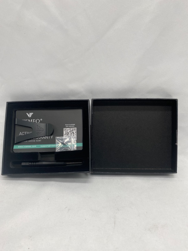 Photo 2 of Viemeo Slim Minimalist Wallet for Men, Front Pocket RFID Blocking, Aluminum Metal & Carbon Fiber Wallets with Money Clip, Credit Card Holder