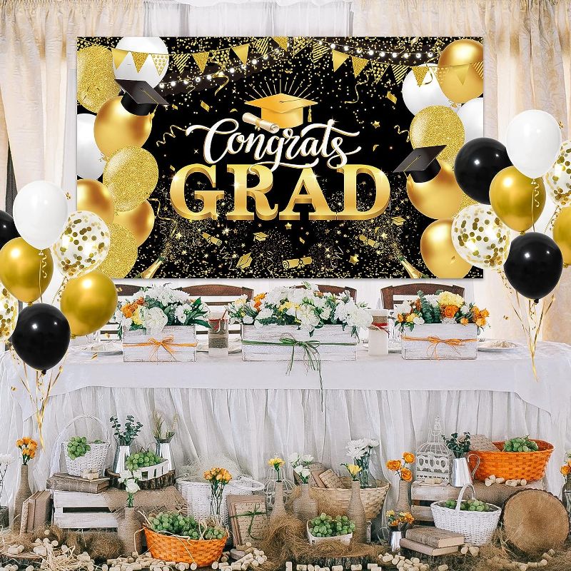 Photo 1 of Bunny and Basket Sticker Sheets

Graduation Party Decorations 2023, Large Congrats Grad Banner Garland Photo Backdrop+Balloons, Black and Gold Party Supplies