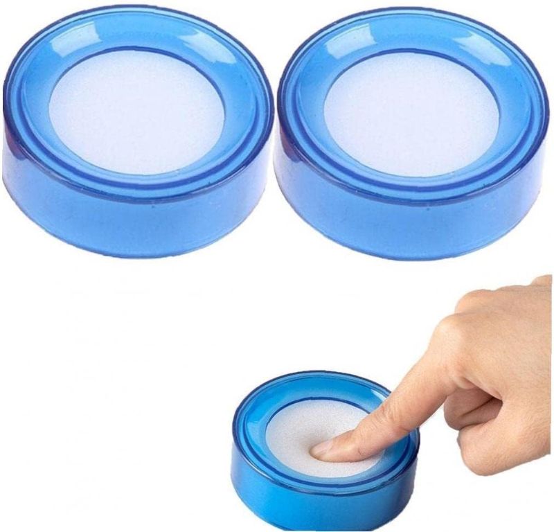 Photo 2 of 6  Finger Wet Sponge Cup Moistener Fingertip Moistener for Money Cashier Bank Counting Papers Dollar Blue

Large Adhesive Hooks 44Ib(Max), Waterproof and Rustproof Wall Hooks for Hanging Heavy Duty, Transparent Reusable Seamless Hooks Nail Free Sticky Han