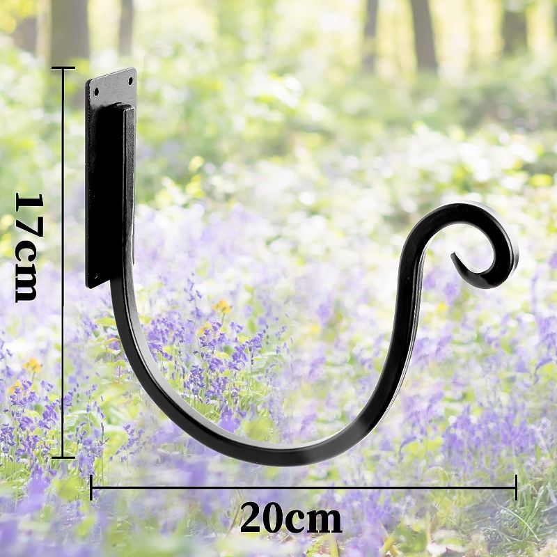 Photo 1 of 8-Inch Metal Water Hose Holder for Wall Mount - Garden Hose Hanger Hook for Outside