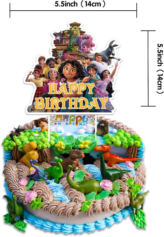 Photo 1 of Encanto Cake Topper, Magic Movie Birthday Cake Topper, with 1pc Magic Movie Cake Topper and 36pc Magic movie Cupcake Toppers?Magic Movie Birthday Party Supplies
