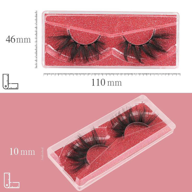 Photo 1 of Lashes False Eyelashes 17-20mm Medium Length Fluffy Wispy Fake Lashes Glitter Eyelash Box
6 Pack