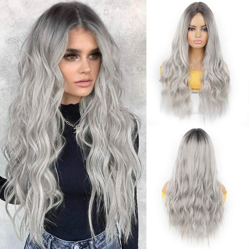 Photo 2 of Glitter Eyelash Box 3 Pack 19 MM 20 MM

27" Long Wavy Grey Wig for Women Dark Roots Ombre Silver Gray Wig No Bangs Natural Looking Middle Part Synthetic Full Curly Wigs for Daily.

Rose Gold Rhinestone, Handmade Beaded Rhinestone Applique, Good for Bridal
