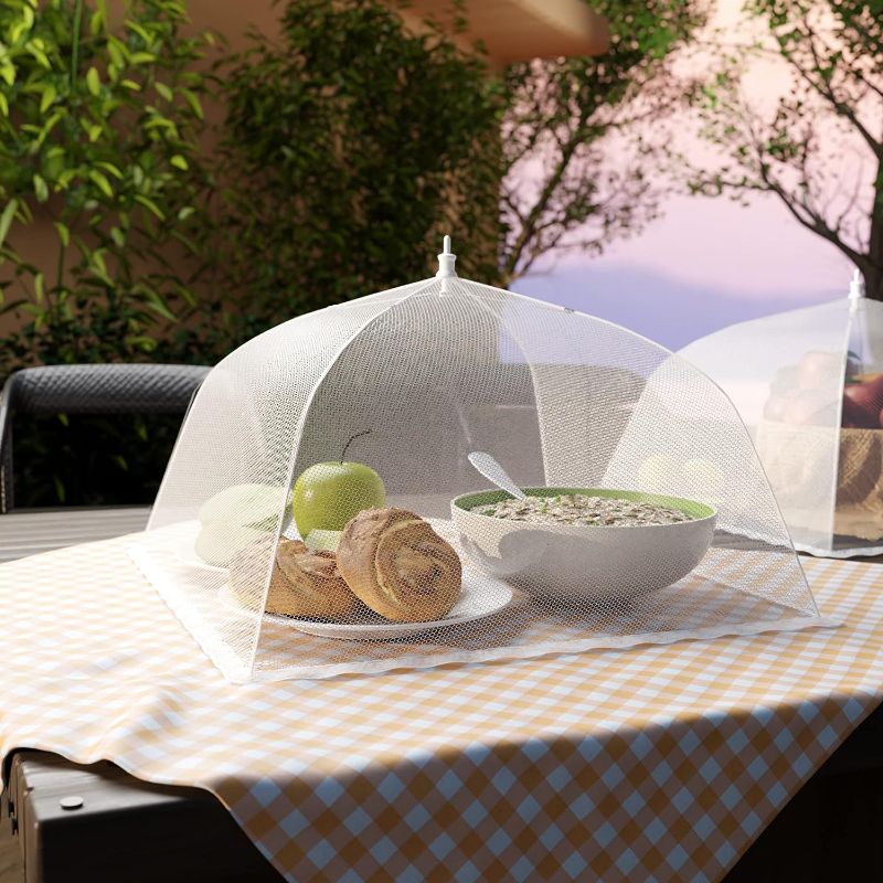 Photo 3 of Mesh Food Cover Set,  Pop-Up Food Tents/Food Covers For Outdoors, Reusable and Collapsible, Food Nets, Pack
