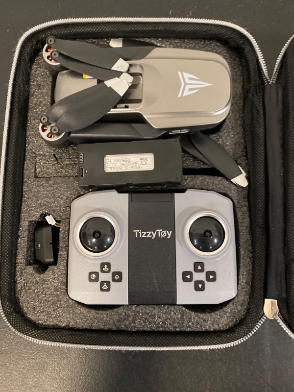 Photo 6 of Brushless Motor Drone with Camera-4K FPV Foldable Drone with Carrying Case,2 batteries provide a total of 40 mins of battery life,120° Adjustable Lens,One Key Take Off/Land,Altitude Hold,360° Flip,Toys Gifts for Kids and Adults,Upgrade WiFi Transmission,O