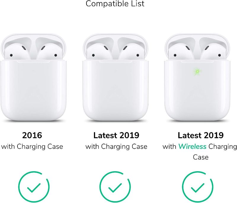 Photo 1 of AirPods  Wireless Charging Airpods Earbuds  Set Compatible for Apple AirPods 2 &...
