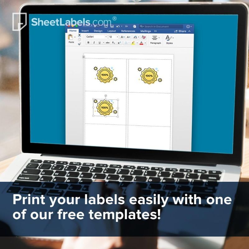 Photo 1 of Return Address Labels from SheetLabels.com, 1-3/4" x 1/2", Laser or Inkjet Printable, Easy to Peel, 2000 -5000 Labels - Sheets
