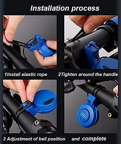 Photo 2 of Electric Bike Horn 120 db Cycling Bicycle Scooter Horn 4 Sound Modes with Rechargeable Battery Waterproof Bicycle Accessories for Kids Boys Adults...
