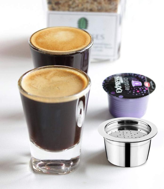 Photo 1 of Refillable K Fee Pods Reusable Stainless Steel Coffee Capsules Compatible with K Fee Brewers (1 Piece Set)
