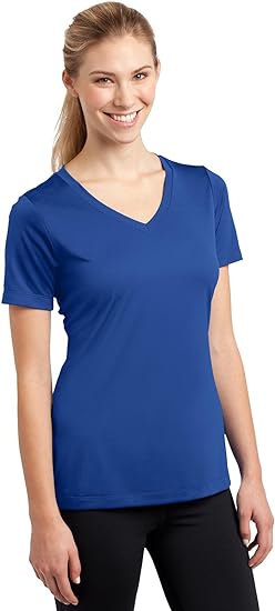 Photo 1 of Miscellaneous Blue Shirt Blouse- Sport Athletic Fabric Quick Dry Sport Tek Women's Athletic Shirts
