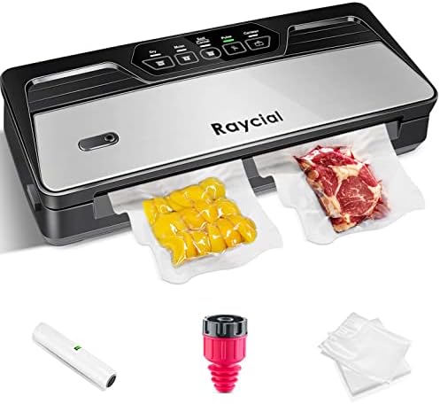 Photo 1 of Vacuum Sealer Machine,Air Sealing System Vacuum Sealer with Dry, Moist & Pulse 3 Modes,with Bag Storage and Built-in Cutter,Food sealer with Consecutive seals (Vacuum Sealer Machine with bags)
