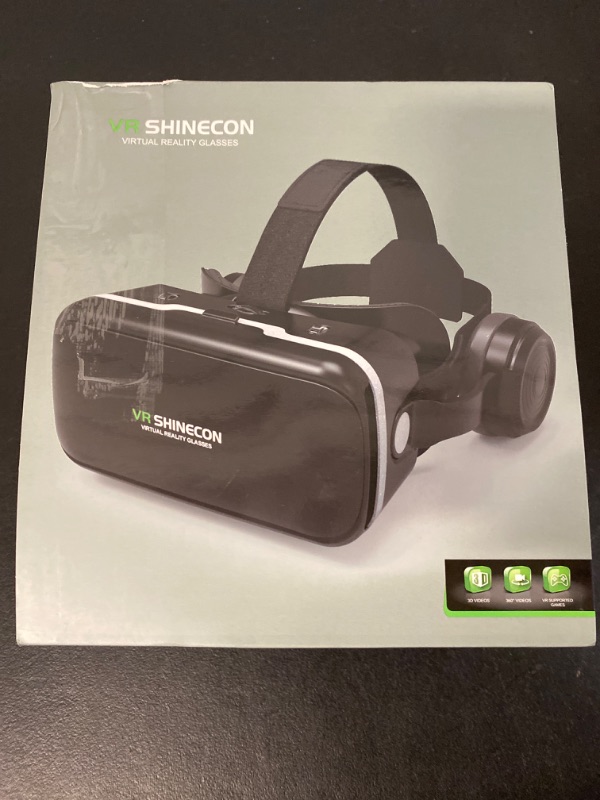 Photo 3 of VR SHINECON VR Headset Compatible with iPhone & Android Virtual Reality VR Goggles
