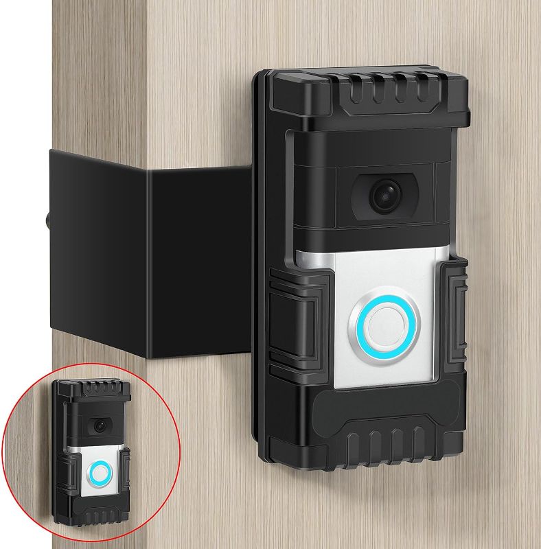 Photo 1 of Anti-Theft Video Doorbell Mount Compatible with Most Video Doorbell, Adjustable Bracket Wedge Adapter Camera Holder for Video Doorbell Holder Not Block Doorbell Sensor
