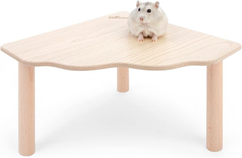 Photo 1 of Niteangel Hamster Play Wooden Platform for Dwarf Syrian Hamsters Gerbils Mice Degus or Other Small Pets
