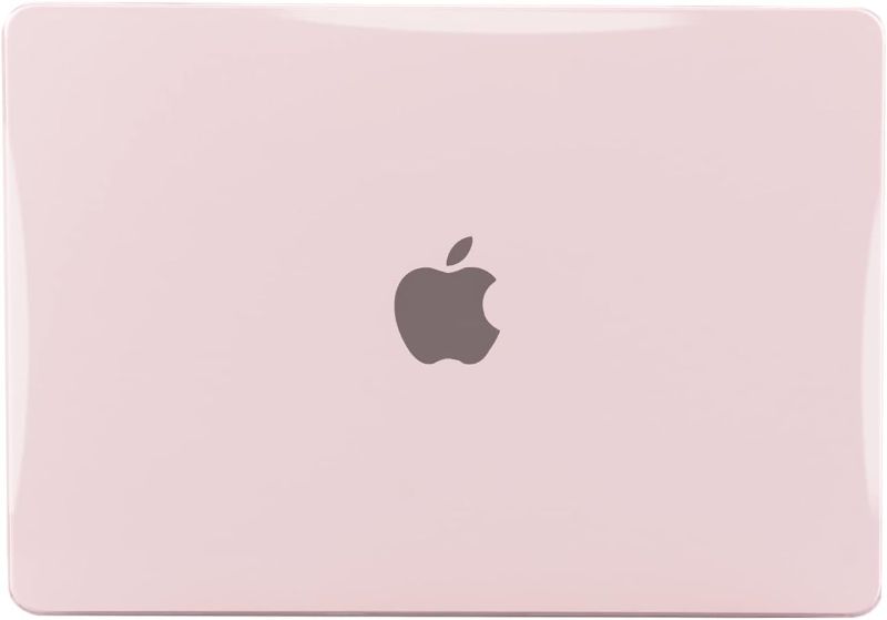 Photo 1 of Compatible with MacBook Air 13 inch Case 2022 2021-2018 M1 A2337 A2179 A1932 with Retina Display Touch ID, Case + Keyboard Skin Cover + Screen Protector, Pink
