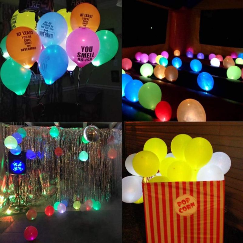 Photo 1 of  LED Balloon Light Mini Round Balls Lights, Waterproof Tiny Led Light Long Standby Time for Paper Lantern Easter Eggs Birthday Party Wedding...
