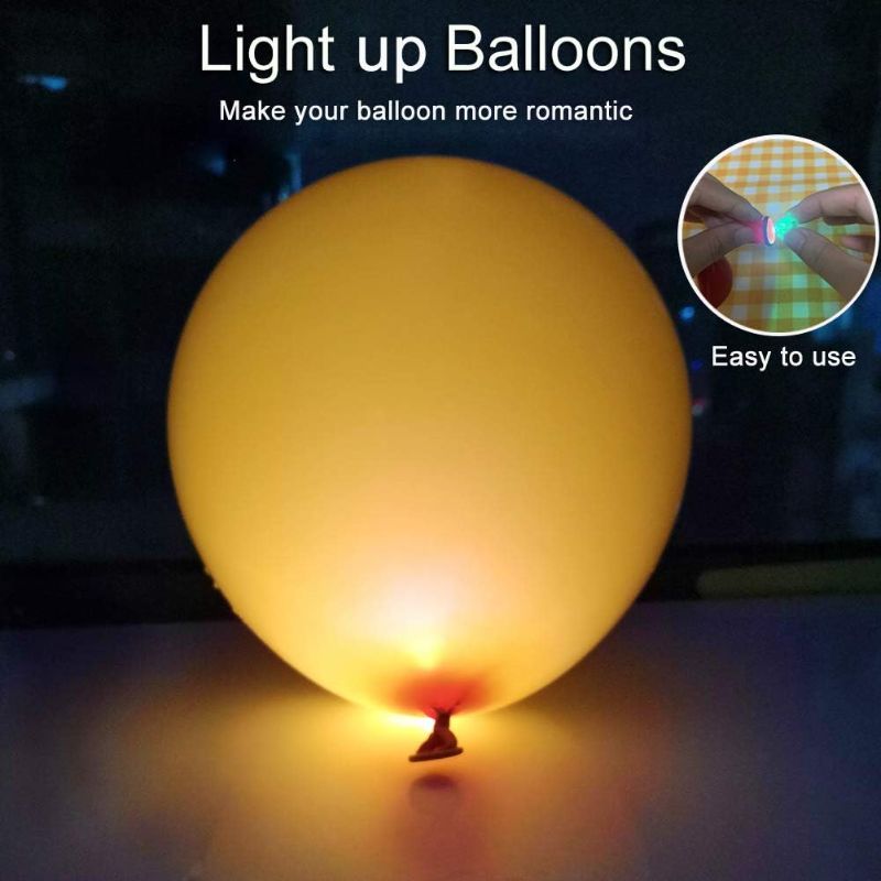 Photo 2 of  LED Balloon Light Mini Round Balls Lights, Waterproof Tiny Led Light Long Standby Time for Paper Lantern Easter Eggs Birthday Party Wedding...
