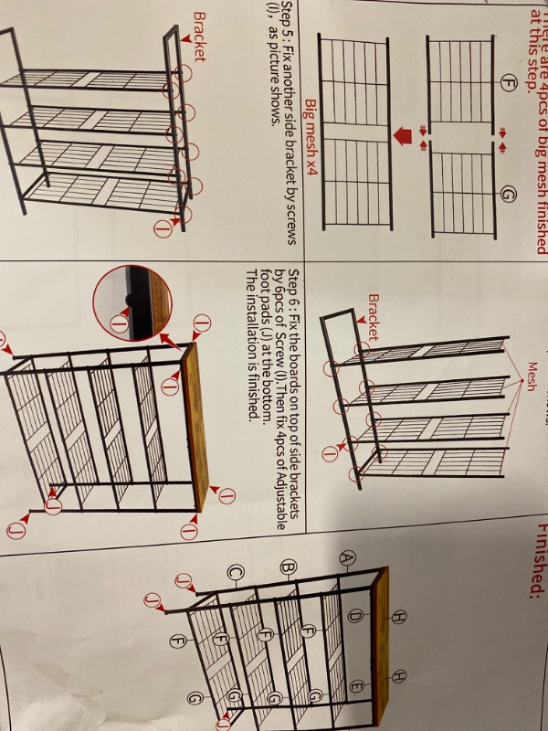 Photo 3 of 5-Tier Multipurpose Shelf / Display Rack / Storage Shelf / Bookshelf, Round Tubes, Light Wood Top / Black Legs
