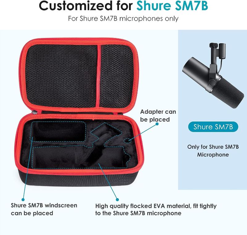 Photo 1 of L LTGEM Hard Carrying Case for Wave: 3–USB Condenser Microphone and Digital Mixer-Storage Protective Bag

