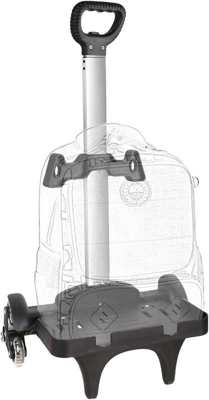 Photo 1 of Mount-It! Folding Luggage Cart with Wheels | Strong, Compact, Holds 77 Pounds - Carry Boxes, Backpacks Smoothly
