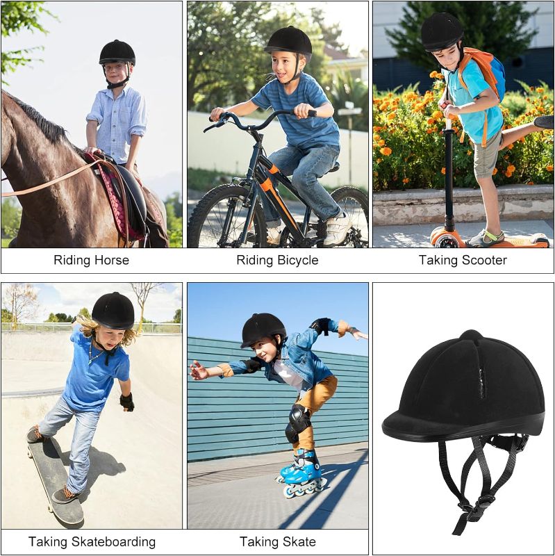 Photo 4 of Adjustable Horse Riding Helmet Equestrian Kids Protective Gear Helmet
