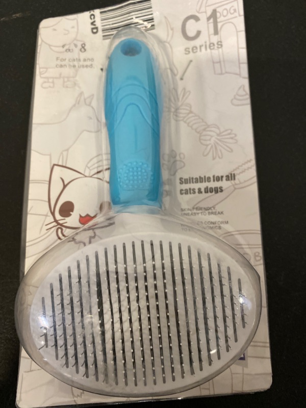 Photo 1 of Hair Removal Pet Hair Brush Kit, Professional Pet Grooming Brush Kit to Effectively Reduce Hair Loss, Cat & Dog Hair Removal Brush, Dog & Cat Grooming Rubber Gloves for Dogs and Cats- Pet Brush Self Cleaning Brush for Dogs and Cats

