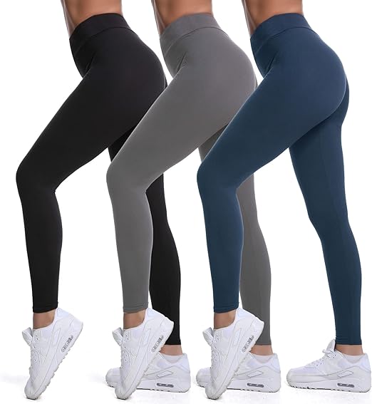 Photo 1 of 7 Pack High Waisted Leggings for Women - Buttery Soft Workout Running Yoga Pants - SMALL
