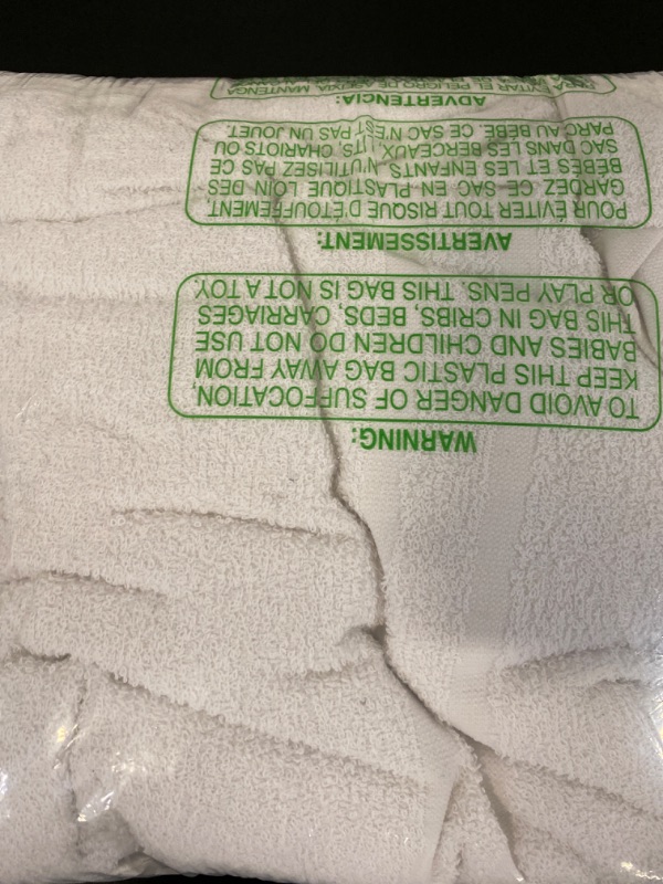 Photo 6 of 12 White Economy Bath Towels Bulk Cotton Blend for Softness-Commercial Grade Easy Care
