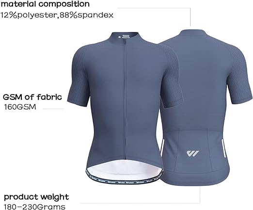 Photo 2 of Men's Cycling Jerseys Tops Biking Shirts Short Sleeve Bike Clothing Full Zipper Bicycle Jacket with Pockets- Size M
