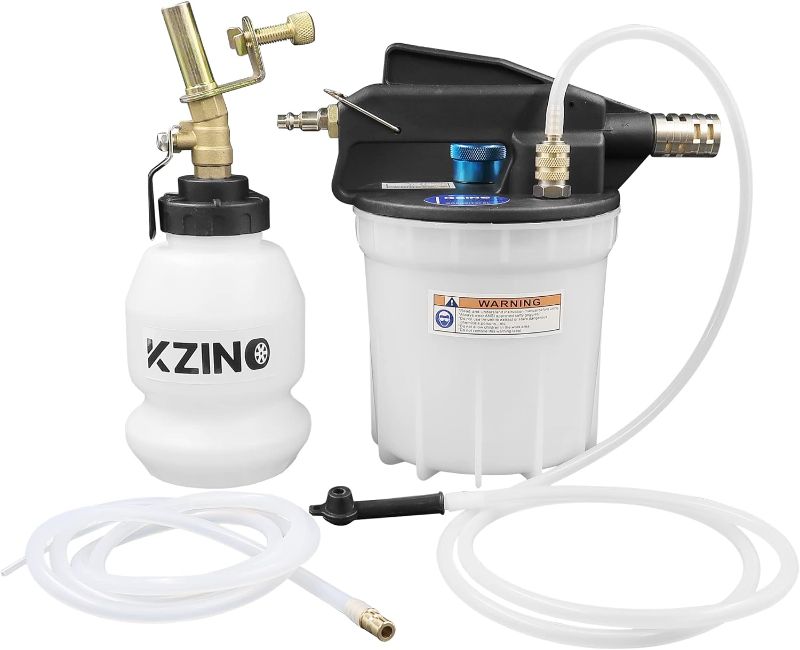 Photo 3 of KZINO- 2L Vacuum Brake Bleeder Air Brake Bleeder Kit with 2L Brake Fluid Extractor and 1L Refilling Bottle
