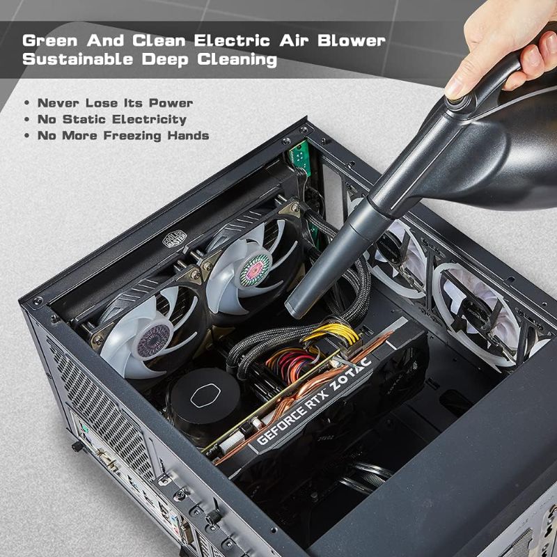 Photo 1 of SIN SHINE - Compressed Air 3.0- Multi-Use Electric Air Duster for Cleaning Dust, Hairs, Crumbs, Scraps for Laptop, Computer, Replaces Compressed Air Cans...
