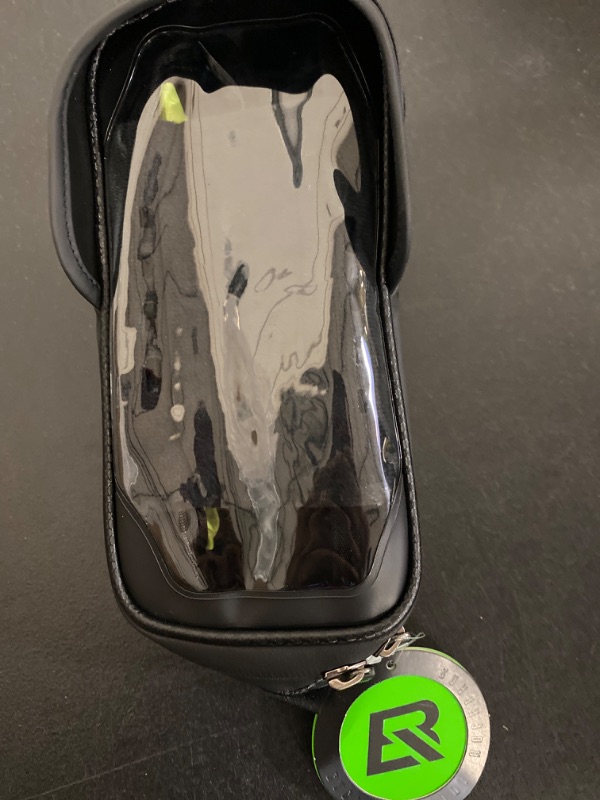 Photo 8 of ROCKBROS Bike Phone Bag Waterproof Bike Phone Mount Bag Bike Accessories EVA Hard Shell Bike Phone Pouch with Rain Cover Compatible with iPhone 14/12/11 Pro XR XS Max Phones Below 
