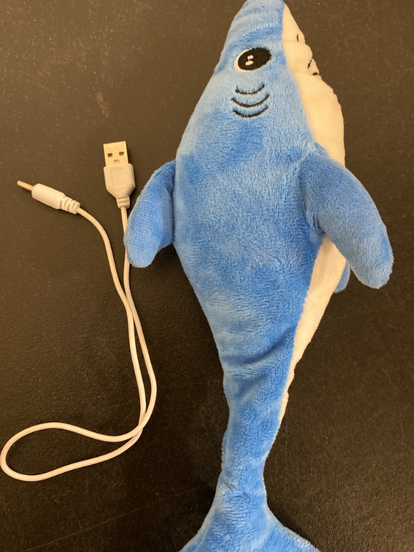 Photo 3 of Hesroicy Electric Plush Shark Toy USB Charging Simulated Singing Speaking Cute Shark Plushie Companion Soothe Toy Children Electric Swinging Shark Stuffed Animal Doll Birthday Gift

