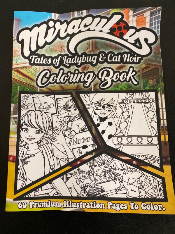 Photo 3 of Miraculous Ladybug 60 Page Jumbo Coloring Book
