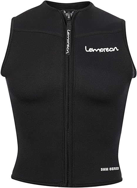 Photo 1 of Lemorecn Mens Wetsuits Top Premium Neoprene 3mm Zipper Diving Vest- Size M
