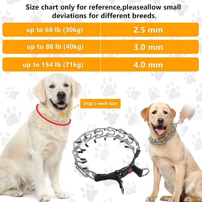 Photo 2 of Dog Training Collar, Adjustable Dog Collar for Small Medium Large Dogs (L)
