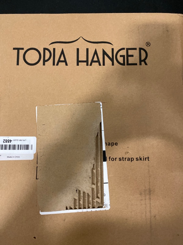 Photo 1 of TOPIA HANGER Bamboo Wooden Hangers, Clothes Hangers with Rotatable Black Hook and Smooth Cut Nothces, Set of 12 Durable and Slim Wood Hangers for Coats, Suits, Jackets, Sweaters, Dresses - CTS03
