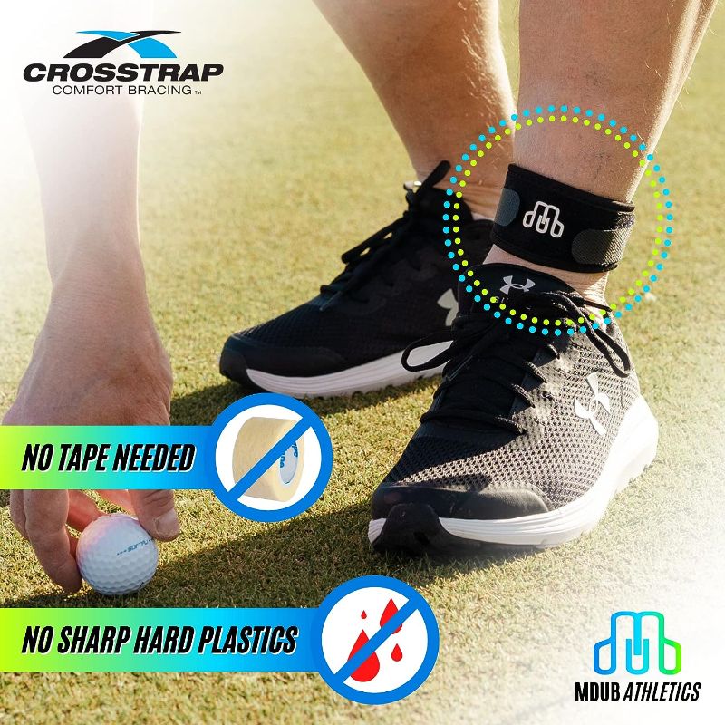 Photo 1 of CROSSTRAP Achilles Strap | Achilles Support to Prevent Achilles Tendonitis | Running, Cycling, Hiking, Sports

