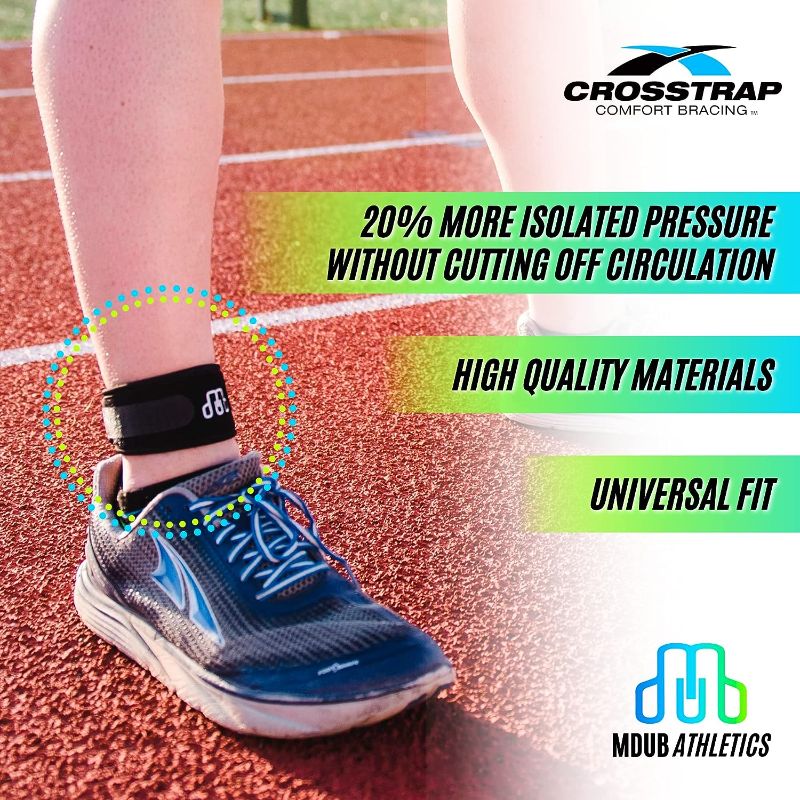 Photo 3 of CROSSTRAP Achilles Strap | Achilles Support to Prevent Achilles Tendonitis | Running, Cycling, Hiking, Sports
