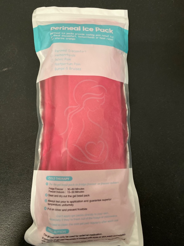Photo 2 of Medline Premium Contoured Perineal Cold Pack/Pad(PINK)
