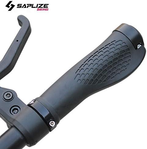 Photo 4 of SAPLIZE Bike Handlebar Grips, Multi Colors/Design Optional, Ergonomic Design, Aluminum Double Lock-on, Mountain Bike Grips, MTB BMX Downhill Foldable Urban Bicycles Grips, Scooter Grips

