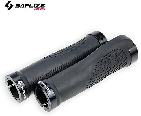 Photo 3 of SAPLIZE Bike Handlebar Grips, Multi Colors/Design Optional, Ergonomic Design, Aluminum Double Lock-on, Mountain Bike Grips, MTB BMX Downhill Foldable Urban Bicycles Grips, Scooter Grips

