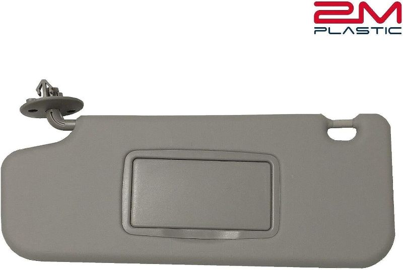 Photo 2 of Sun Visor fit  Driver Side Left Gray Replacement 2M Plastic
