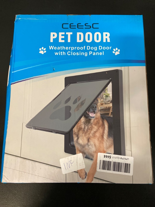 Photo 3 of CEESC Large Dog Door for Pets Up to 100 lb, Weatherproof Pet Door for Cats and Dogs, Durable, Snap-in Closing Panel Included, Suitable for Interior
