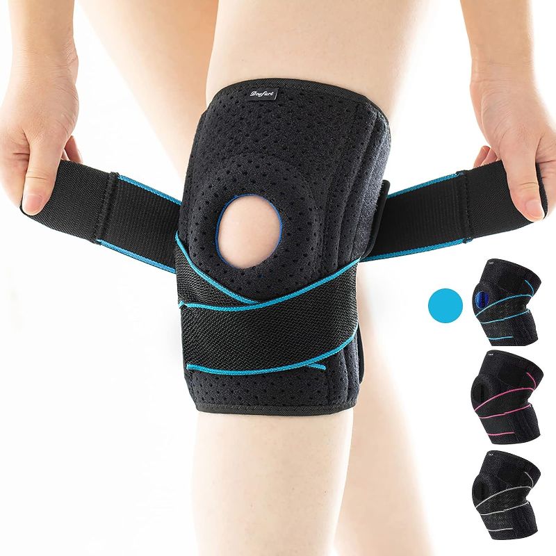 Photo 1 of Hinged Knee Brace: Upgraded Support for Knee Pain w/ Removable Dual Metal Hinges & Built-in Side Spring Stabilizers - Adjustable for Men and Women Surgery Recovery or Injury Prevention 

