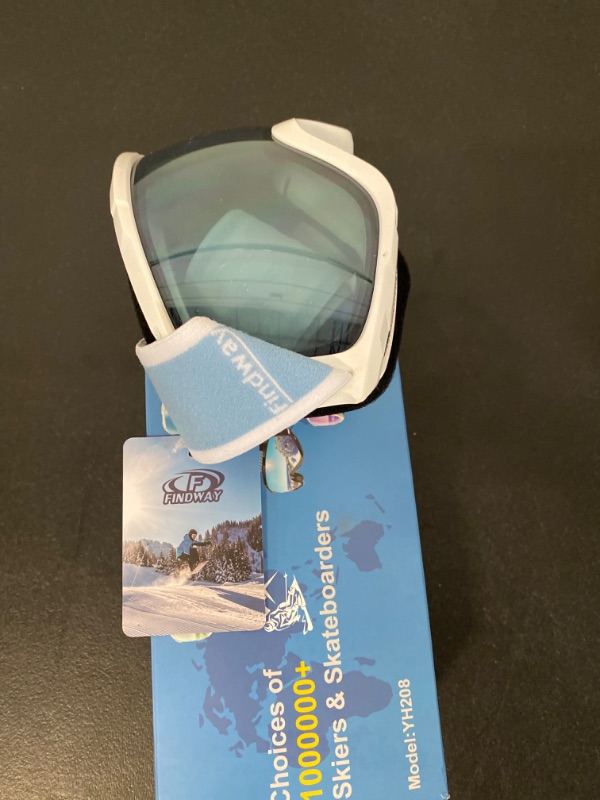 Photo 6 of FINDWAY-  Ski Goggles OTG - Over Glasses Snow/Snowboard Goggles for Men, Women & Youth - 100% UV Protection (WHITE)