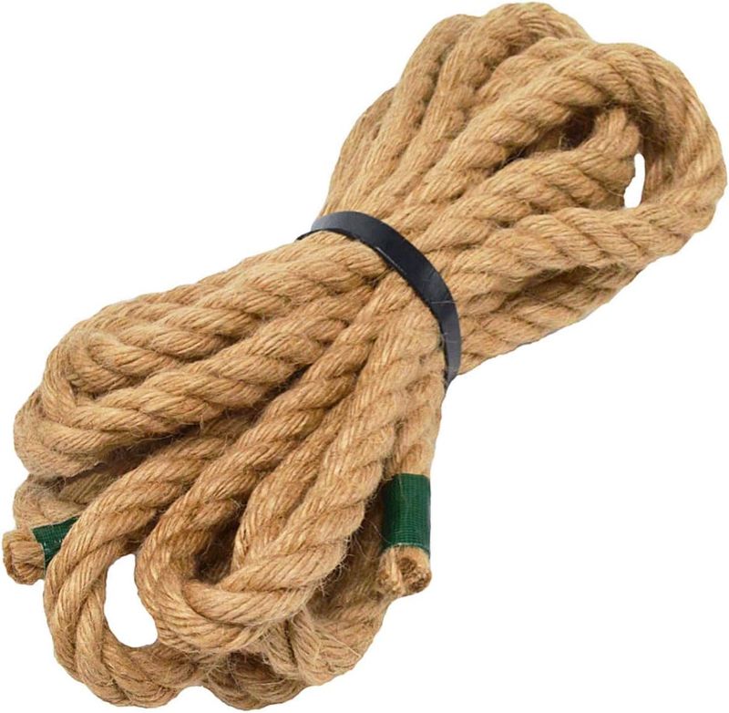 Photo 1 of 20 PACK - Natural Jute Rope Hemp Rope Strong Jute Twine for Crafts Gardening Hammock Decorating
