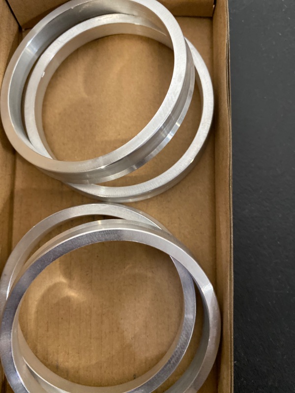 Photo 4 of ZHTEAPR 64.1 to 72.6 Wheel Hub Centric Rings (Set of 4)  Aluminium Alloy Wheel Hubrings
