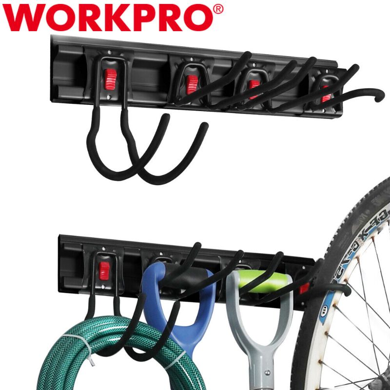 Photo 1 of WORKPRO Garage Tool Organizer Wall Mount Garden Tool Organizer Storage Rack Heavy Duty Tool Hangers 64 Inch
