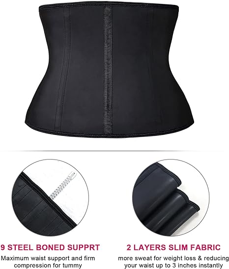 Photo 1 of YIANNA Waist Trainer for Women Latex Underbust Waist Cincher Corset Sport Girdle Hourglass Body Shaper
